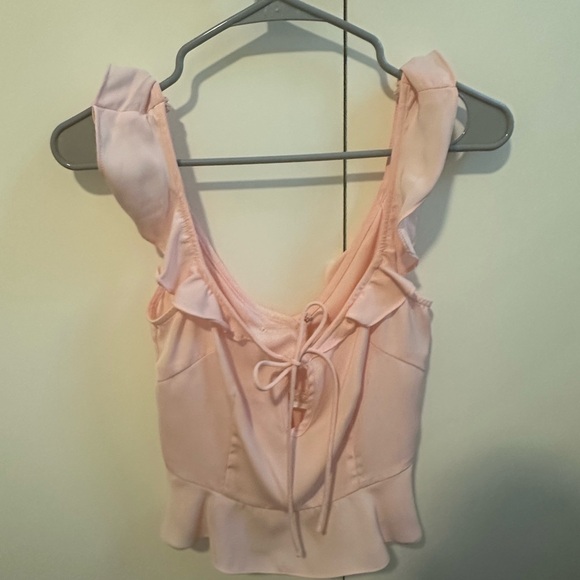 Superdown Pink Ruffle Top - Picture 3 of 4